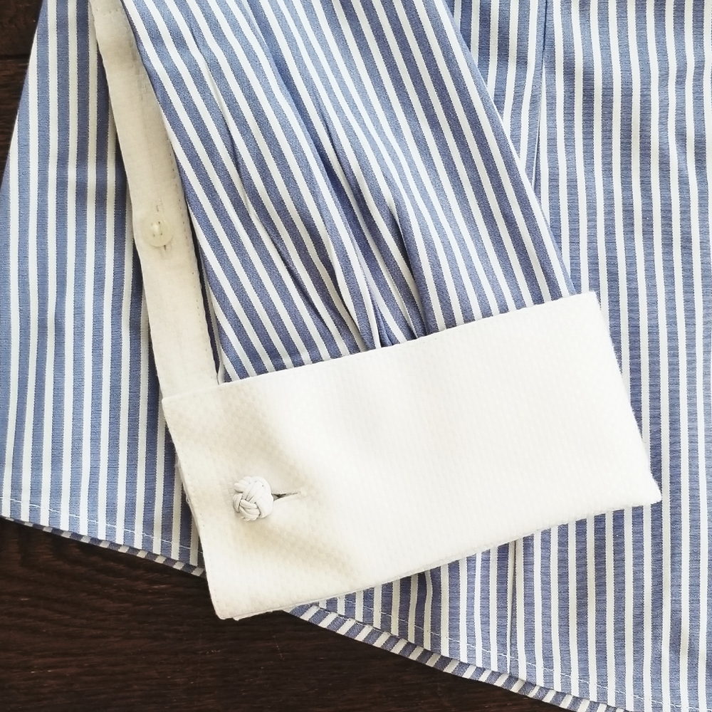 NWOT Nautical Blue & White Stripe Shirt